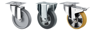 Roues et roulettes pour l'industrie