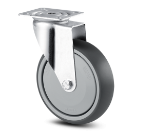 Roulette pivotante 125mm pour chariots