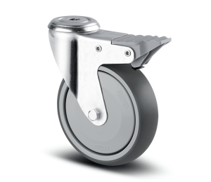Roulette 125mm pour chariot informatique