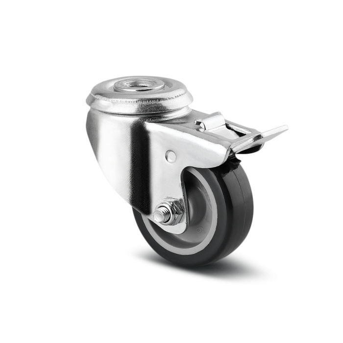 Roulette 50mm avec frein pour meubles