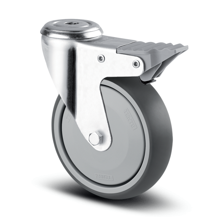 Roulette 125mm pour chariot informatique