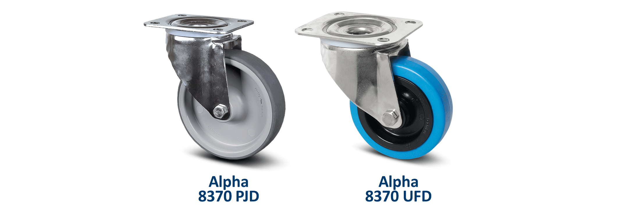 Roulettes inox pour chariot alimentaires