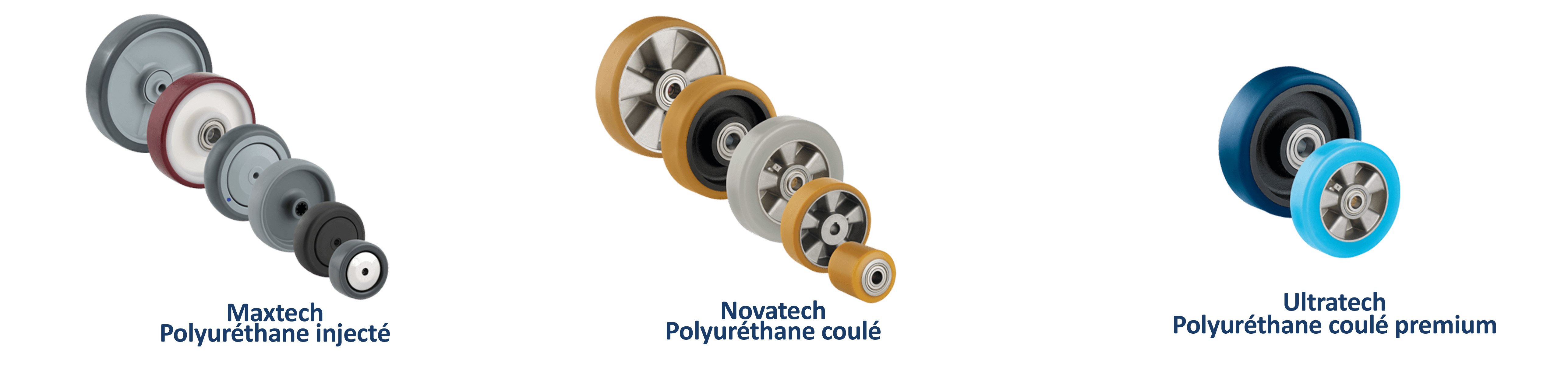 Roues industrielles TENTE en polyur&eacute;thane